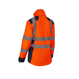 PARKA WOMEN HORA HAUTE VISIBILITE ORANGE NAVY